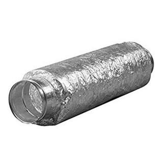 Flexible Silencer 125mm metal flanges noise reduction | Silencers