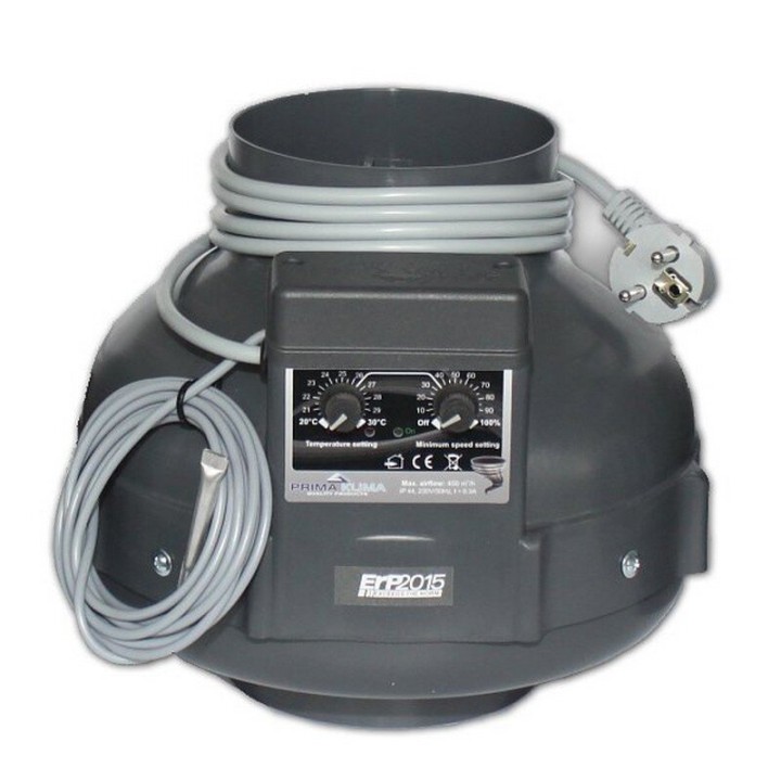 Prima Klima 400m³/u flensaansluiting ventilatie detail | Afzuigers