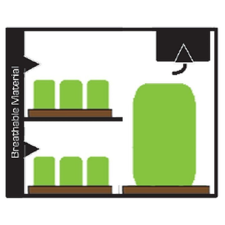 Dark Propagator DP90 detail ritssluiting afdichting | Secret Jardin Propagator