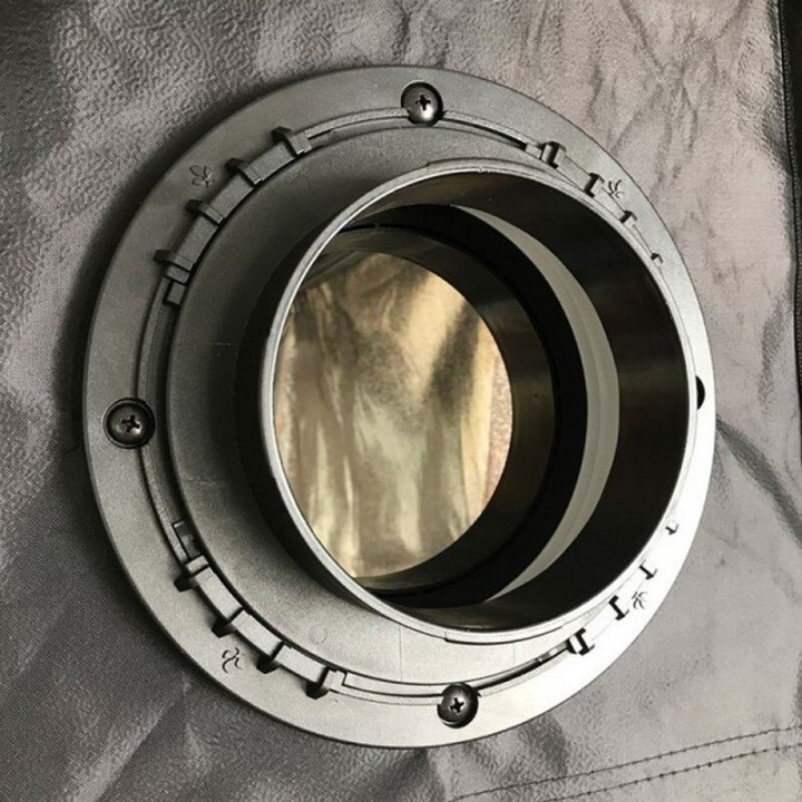 Ducting Flange 125mm installation raccord emballage | Secret Jardin