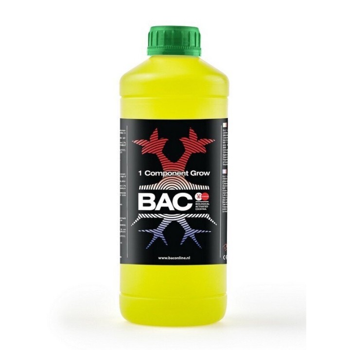 BAC Grow Soil 1l bottle with dosing cap front view | BAC