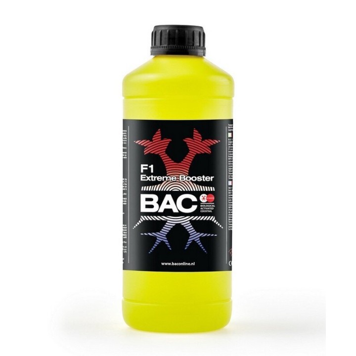 BAC F1 Extreme Booster 1l PK booster bottle front label | BAC