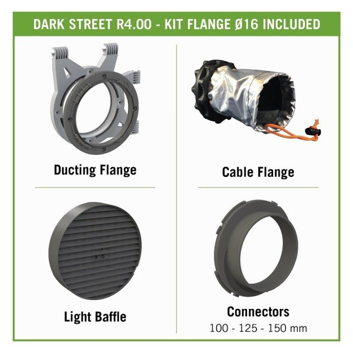 Dark Street 120x60 vue arrière câblage passages multiples | Secret Jardin