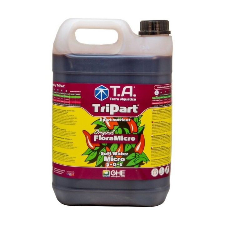 Terra Aquatica FloraMicro Soft Water 5l sporenelementen groot | Terra Aquatica