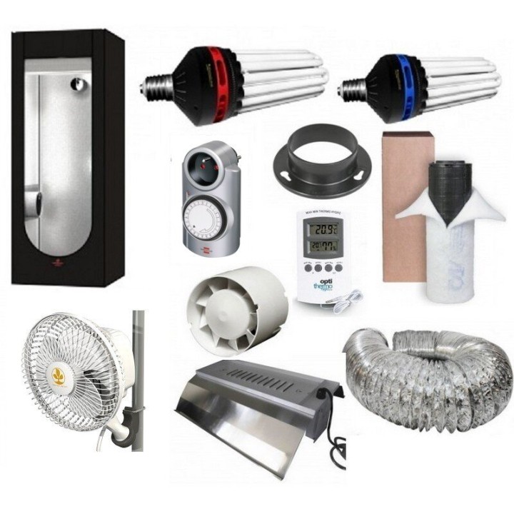 Compleet Kweek Kit Eco 125W Hydro Shoot 60 groei en bloei | Kweek Kit Lamp Eco