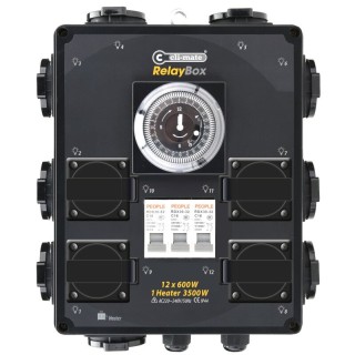 Cli-Mate Timer Relay 12 German design 12x600W large unit | Electricity