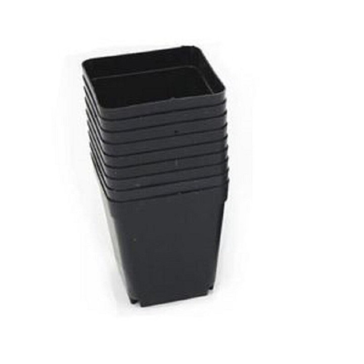 Vierkante Pot 10x10x11cm set van 10 stekken zaailingen opkweek | Potten / Bakken