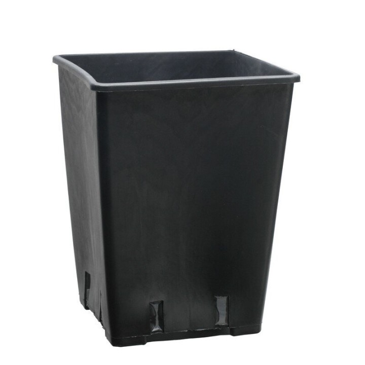 Pot Carré 6l 18x18x23cm plastique robuste végétation intérieure | Pots / Bacs