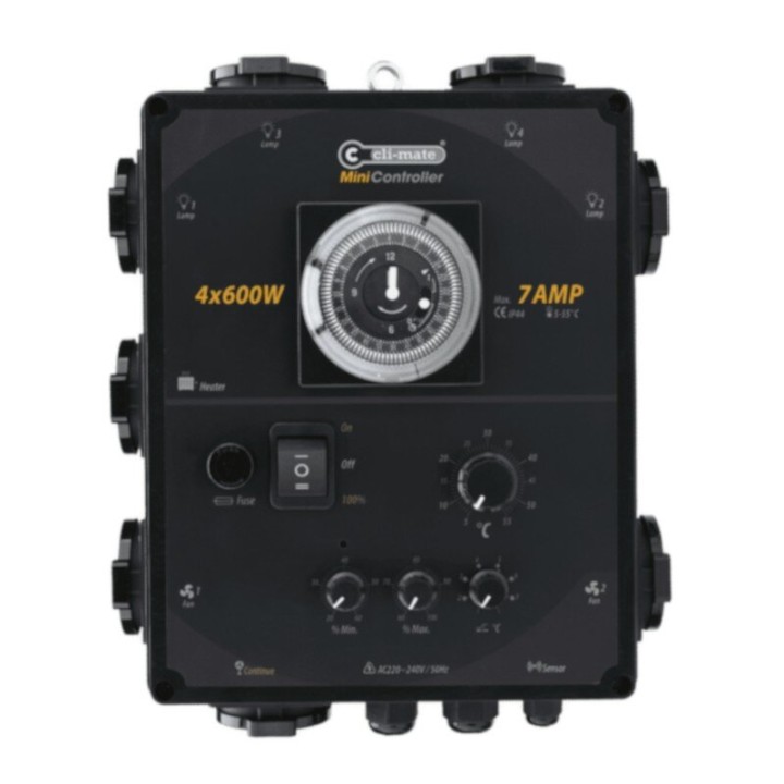 Cli-Mate Mini Controller 7A eenvoudig temperatuur vocht sturing | Controle Klimaat