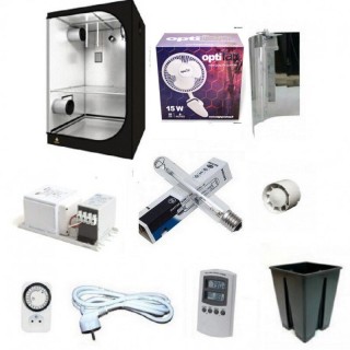 Pack Base Dark Street 120 400W tente réflecteur extracteur | Pack Lampe