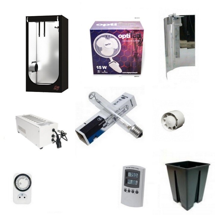Pack De Base 80 250W verpakking kweekset 80x80 groter kweekoppervlak | Pack Lampe HPS-MH