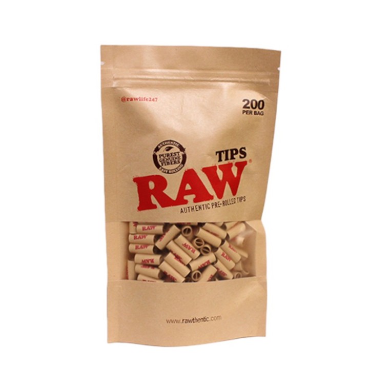 Raw Prerolled Unrefined Tips - 1