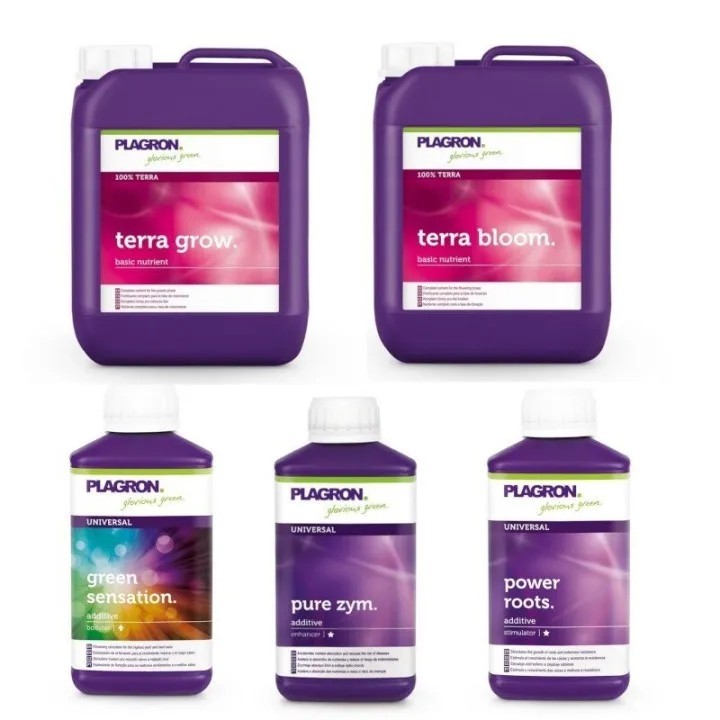 Plagron Pack XL Terra soil nutrient set growth bloom complete | Plagron