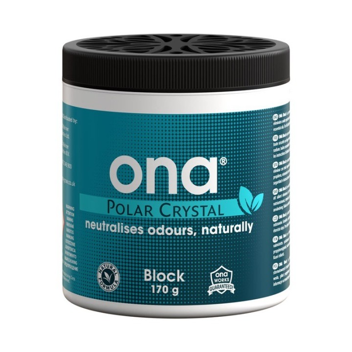 Ona Block Polar Cristal 170g solid block icy scent long lasting | ONA Odor Neutralizer