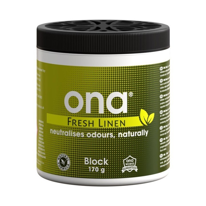Ona Block Fresh Linnen 170 g  1 - ONA Neutraliseur d'Odeur
