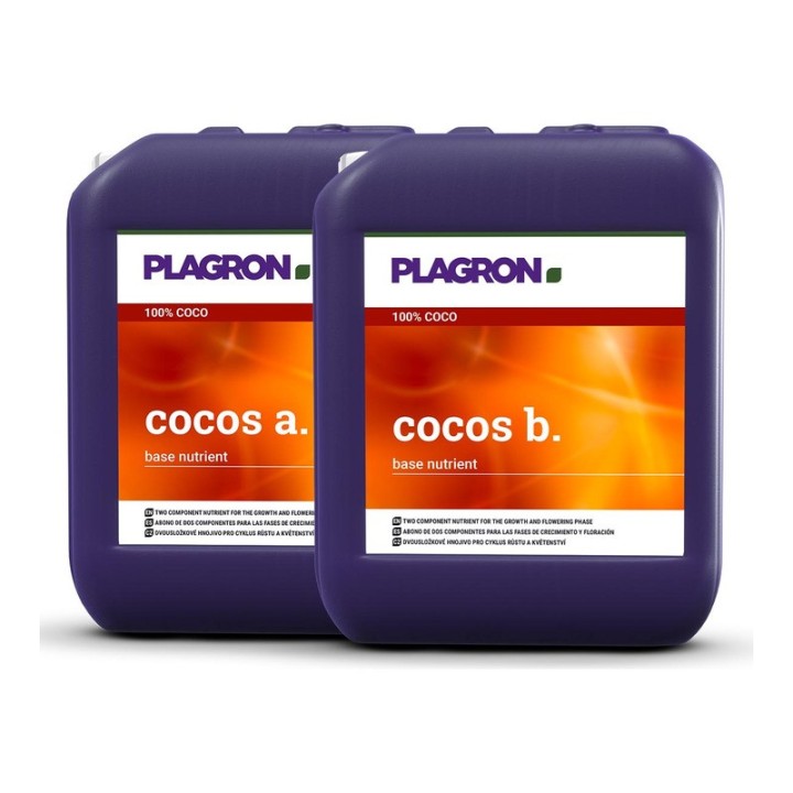 Plagron Cocos A+B 2x5l format professionnel deux bidons photo | Plagron