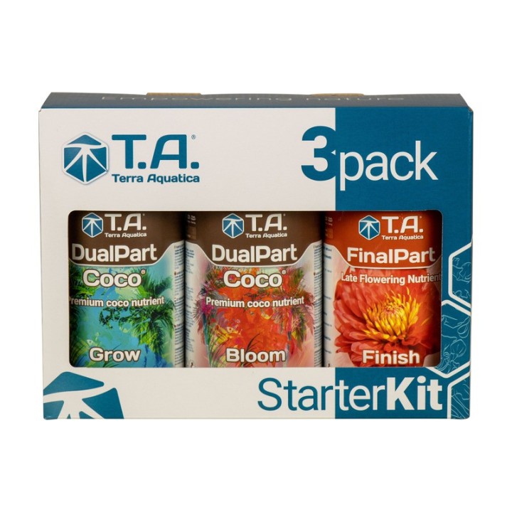 Terra Aquatica Tripack Dual Coco kit 3x500ml DualPart Coco Grow Bloom FinalPart | Terra Aquatica