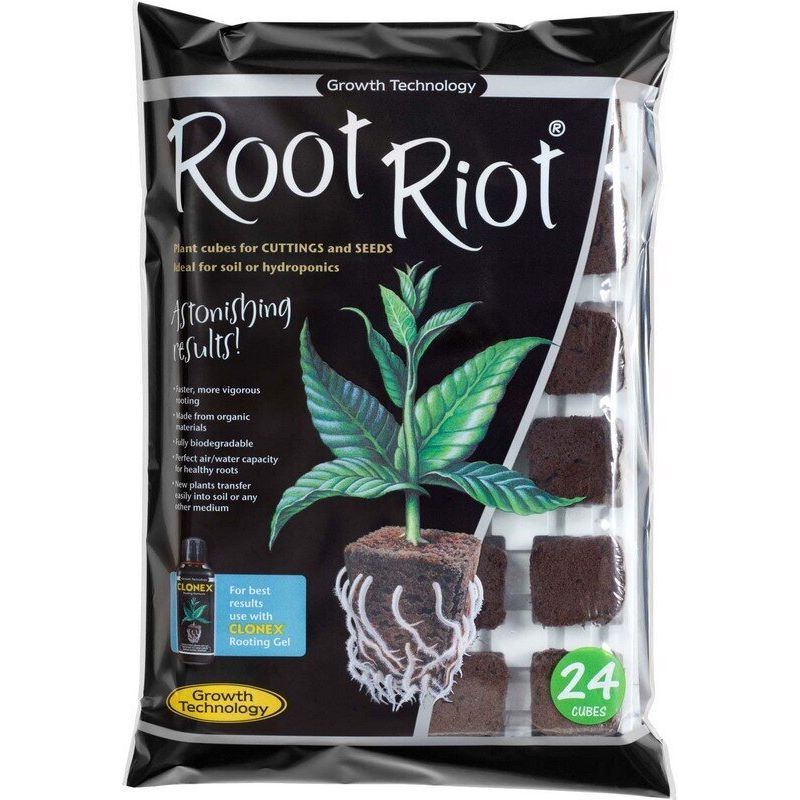 Root Riot Plugs, 100 Cubes - 1