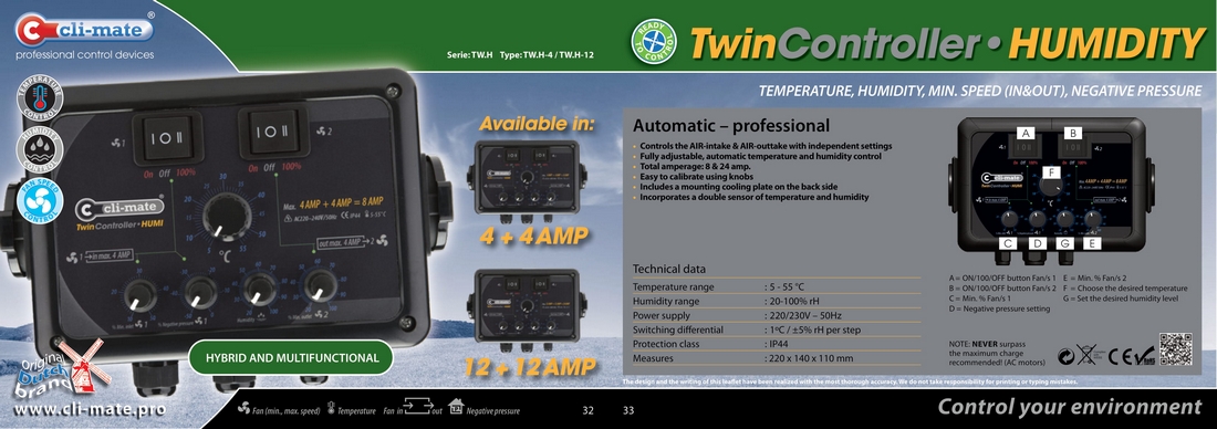 climate twin controller humi